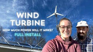 WIND TURBINE INSTALL! Generating OFF-GRID power from the WIND (ECO WORTHY Wind Mill Install)