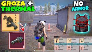 No Armor  only Groza + thermal | PUBG METRO ROYALE