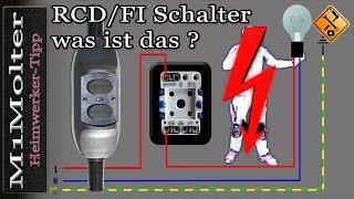 RCD / FI Schalter. Was ist das? Kurz erklärt von M1Molter... (Fi Schalter Erklärung)