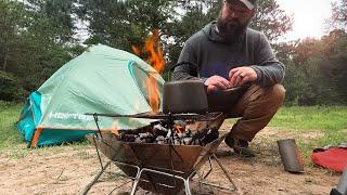 Dispersed Camping Alone in Woods - New Camping Gear