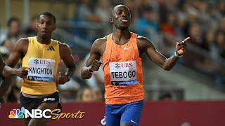 Letsile Tebogo beats out Erriyon Knighton, Fred Kerley in men's 200m | NBC Sports