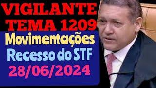 APOSENTADORIA ESPECIAL DO VIGILANTE - TEMA 1209, MOVIMENTAÇÃO, RECESSO DO STF. 28/06/2024.