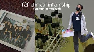 the life of a medtech intern (f2f and provincial hospital setup)