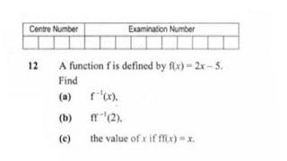 Fully explained Function 2020 Paper 1