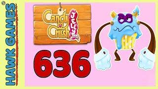 Candy Crush Jelly Saga Level 636 Hard (Puffler Boss mode) - 3 Stars Walkthrough, No Boosters