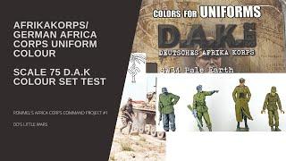 Afrikakorps/German Africa Corps Uniform Color Scale75 DAK Color Set Test