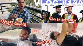 VLOG WAR | SHOOT PE AAMRAS KA SURPRISE  | ABBAS KA CONVOCATION ||  #hyderabaddiaries #shootday