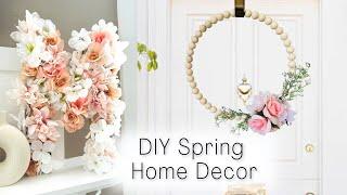 Spring Floral Home Decor using Mostly Dollar Tree Florals | Home DIY