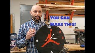 Make your own Jordan Jumpman Clock!