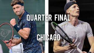 Liam Broady VS Gijs Brouwer | Chicago Challenger 2022 | Quarter Final