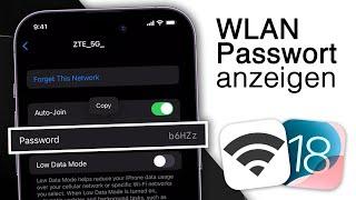 Wlan Passwort herausfinden auf dem iPhone! [Neue iOS 18 Methode]