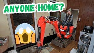 I DROVE A DIGGER THROUGH A HOUSE!!