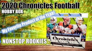 2020 Chronicles Football Hobby Box Opening!  My Favorite Product to Rip Packed Full of ROOKIES!