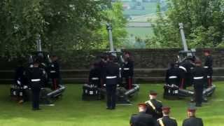 21 Gun Salute at Stirling Castle 14 June 2014