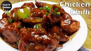 Chicken Chilli | Restaurant Style Chilli Chicken Recipe | Chicken Recipe | Cook D Licious