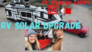 RV SOLAR INSTALL -  Victron, Battleborn Lithium & Flying Solar Panel?! NRVTA