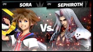 Super Smash Bros Ultimate Amiibo Fights – Sora & Co #4 Sora vs Sephiroth