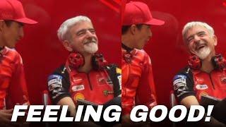 Ducati Boss Looked Super Happy with Marc Márquez Riding Desmosedici GP25 at MotoGP Barcelona Test