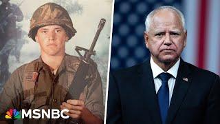 See Chris Hayes debunk the right-wing ‘B.S.’ about Tim Walz’s military career