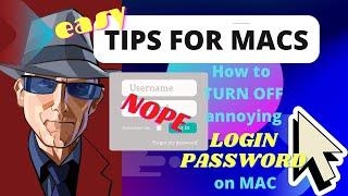 How to turn off login password on Mac ️ MAC for BEGINNERS ! Easy Simple