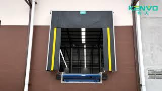 Complete Set of Warehouse Loading Dock or Loading Bay: Dock Door, Dock Leveler, Dock Shelter