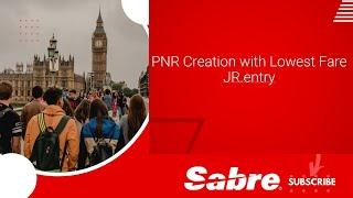 Low Fare Search JR - PNR Creation