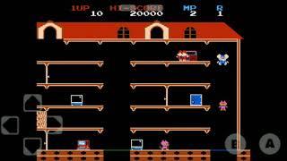 Mappy (Nes) Gameplay