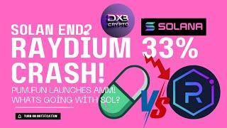 Solana in FREEFALL: Raydium Crashes 34% & PumpFun Crashes Solana Dex - Liquidity WAR –Market Update