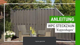 WPC-Zaun aufbauen: Kopenhagen | Malmö | zum Aufschrauben | Ligna Gard