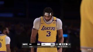 NBA 2K25 Gameday Simulation | WARRIORS vs LAKERS 4TH QTR GAMEPLAY