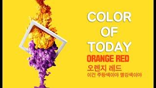 [롬군이의 힐링영상 : 오늘의색] Color of today : Orange Red 오렌지 레드 :  이건 주황색이야 빨강색이야, 하루에 한 컬러, 아름다운 색을 소개합니다.