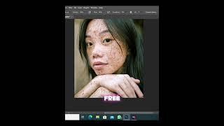 Skin retouching in photoshop easy steps #photoshop #skincare #shorts #short