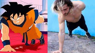 Exercises from Goku Training in Real Life (Calisthenics, Anime)