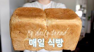 한국빵이 그리워 미국에서 매일 빵 굽는 브이로그 (뽀나스) 초간단 딸기쨈과 샌드위치  Making My Daily Bread and Easy Strawberry Jam Vlog