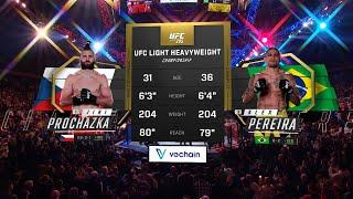Jiri Prochazka x Alex "Poatan" Pereira 1 | LUTA COMPLETA | UFC 303