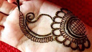 Simple Shaded Arabic Mehandi Designs For Front Hand ||Easy Mehandi Designs For Beginners #short