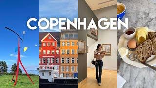 Copenhagen travel vlog brunch cafes, museum, exploring city