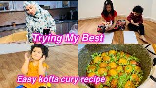 Trying My Best | Easy kofta cury recipe | Salma yaseen vlogs