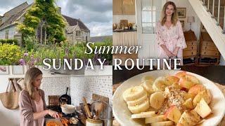 Summer Sunday Routine: Home Cooking, Country Walk, Summer Dress Try On, Slow Living in England Vlog