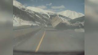 VIDEO | Pothole blamed in I-70 trailer crash in Colorado