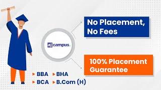 AJ Campus || Pay after placement Program || Courses - BBA, BCA,BHA,BCOM.