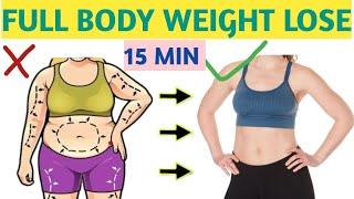 WEIGHT LOSS EXERCISE - 18 Exercises At Home l Full Body Weight Loss ll