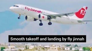 Smooth takeoff from Islamabad and landing at karachi airport by fly jinnah