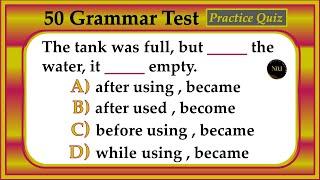 50 Tenses Test | Past & Present Tenses | English All Tenses Mixed Quiz | No.1 Quality English