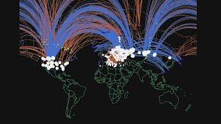 Simulation de Guerre nucléaire️ entre les USA et la Russie .(Simulation scientifique US ) .