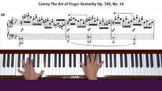 Czerny The Art of Finger Dexterity Op. 740, No. 14 Piano Tutorial
