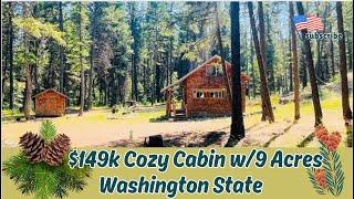 $149k Cozy Cabin w/9 Acre Forest, Isolate in Washington State