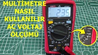 Multimetre Nasıl Kullanılır? Multimetre İle AC Voltaj Ölçümü, Alternatif Voltaj Ölçümü, (Bölüm 1)