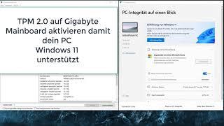 Windows 11 TPM 2 0 aktivieren Gigabyte Mainboard