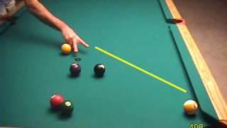 30-degree-rule natural-angle pool and billiards cue ball control examples, from VEPS III (NV B.75)